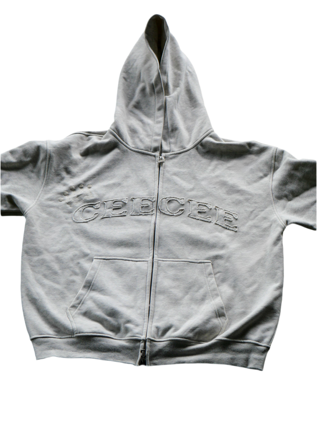 Double Zip Hoodie | Grey