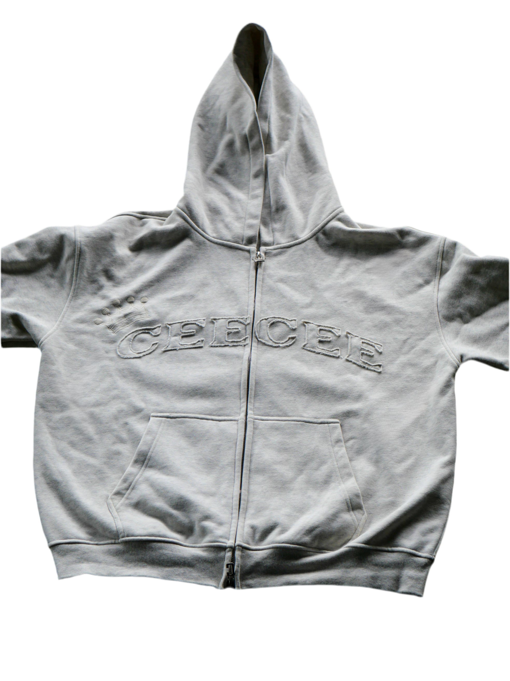 Double Zip Hoodie | Grey